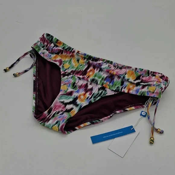 BLEU Rod Beattie Shirred Side Tie Hipster Bikini Bottom Multicolor 8 - Picture 2 of 10